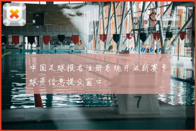 中国足球报名注册系统开放新赛季球员信息提交窗口